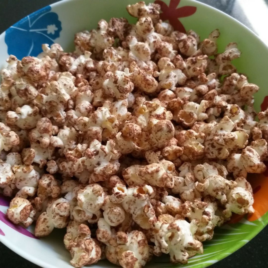 Palomitas caseras con chocolate 🍿🍫 Palomitas caseras con chocolate 🍿🍫