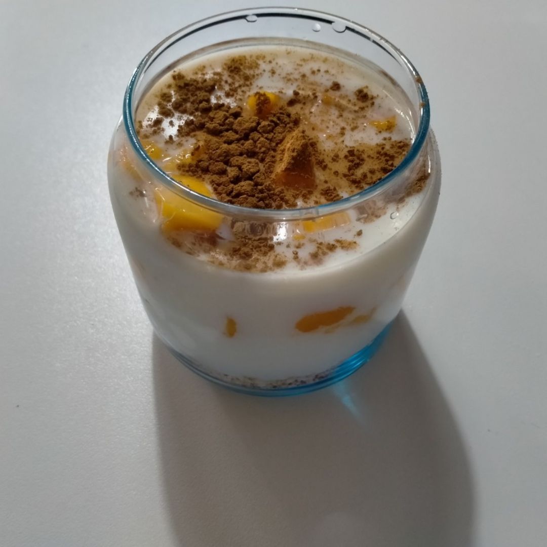 Avena nocturna de mango Avena nocturna de mango