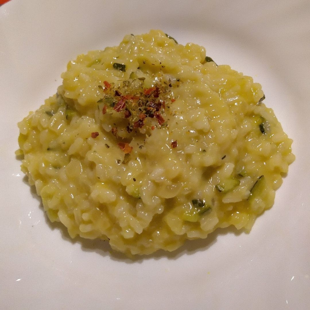 Risotto con calabacín Risotto con calabacín