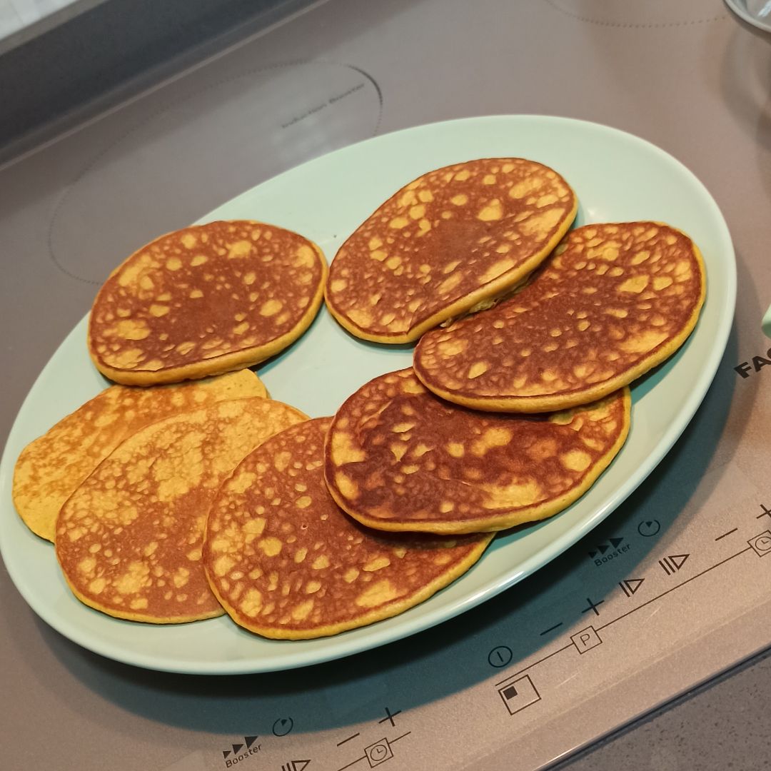 Tortitas de avena y mango Tortitas de avena y mango
