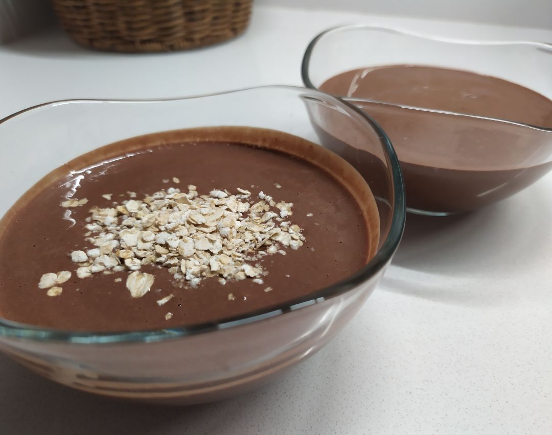 Natillas de chocolate veganas con tofu Natillas de chocolate veganas con tofu