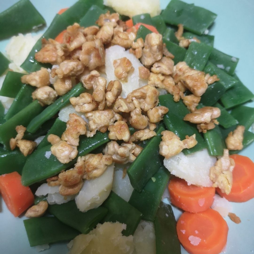 Ensalada templada con tempeh Ensalada templada con tempeh