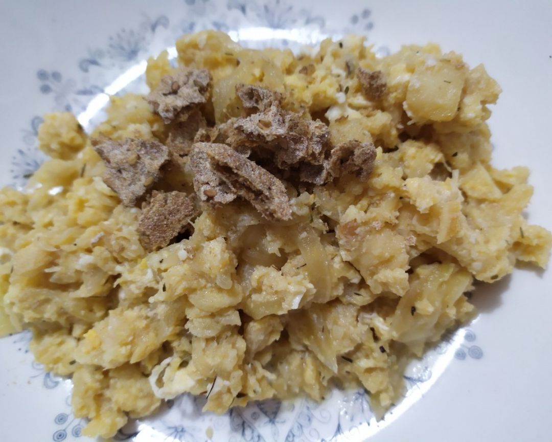 Revuelto de bacalao Revuelto de bacalao