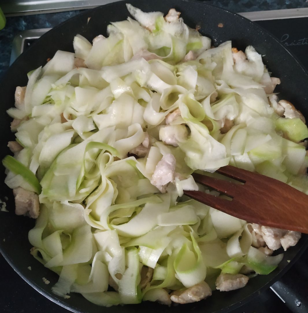 Risotto de calabacín y polloStep 0