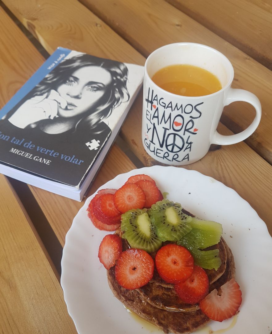 Tortitas de avena y fresa 🍓