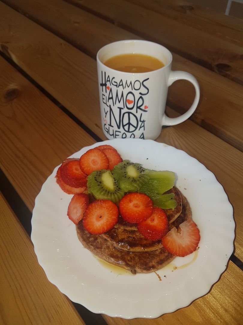 Tortitas de avena y fresa 🍓 Paso 2