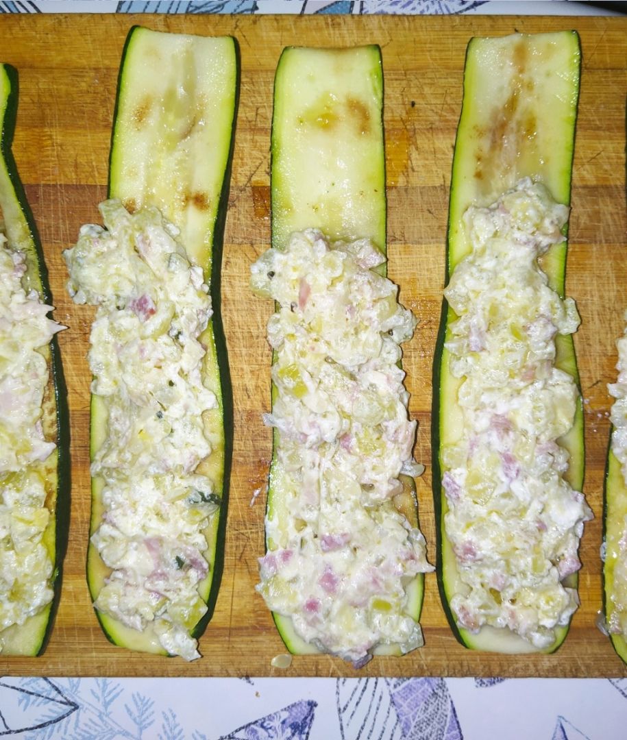 Rollito de calabacin Paso 3 Rollito de calabacin Paso 3