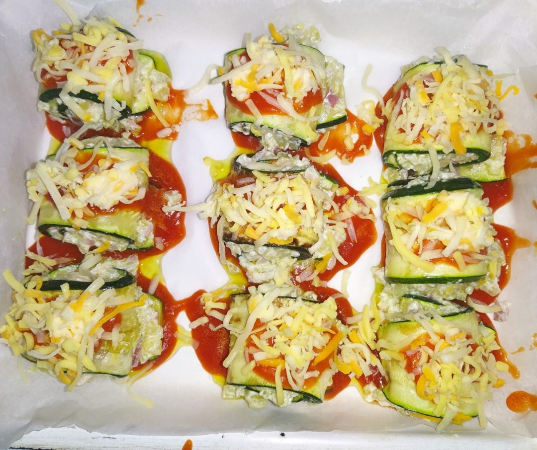 Rollito de calabacin Paso 4 Rollito de calabacin Paso 4