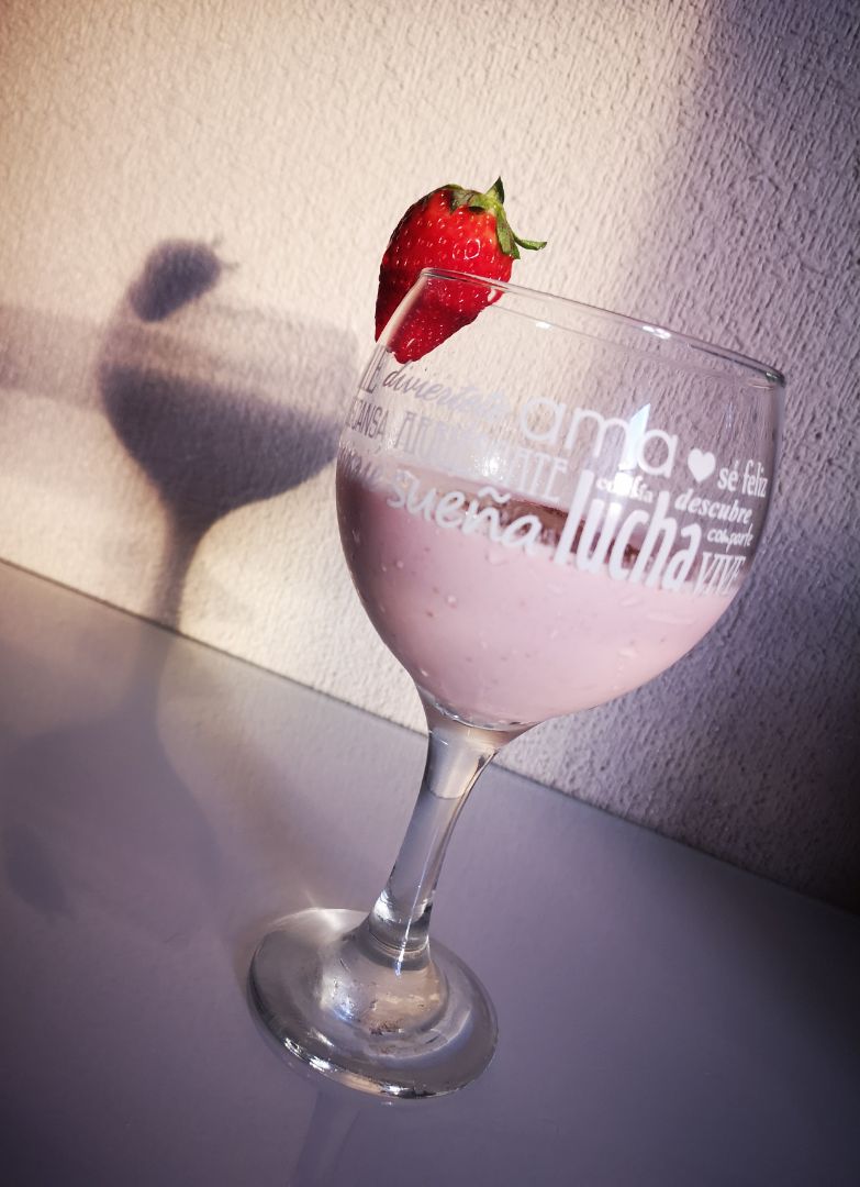 Batido fresa y platano Batido fresa y platano