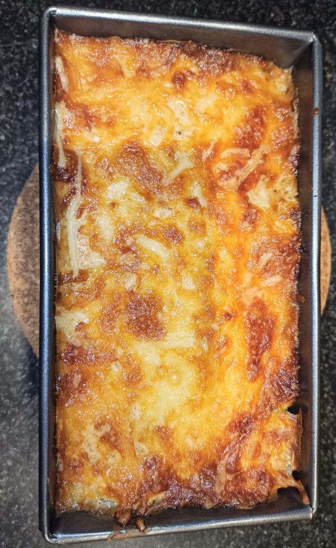 Lasagna de calabacín con verduras y carne Lasagna de calabacín con verduras y carne