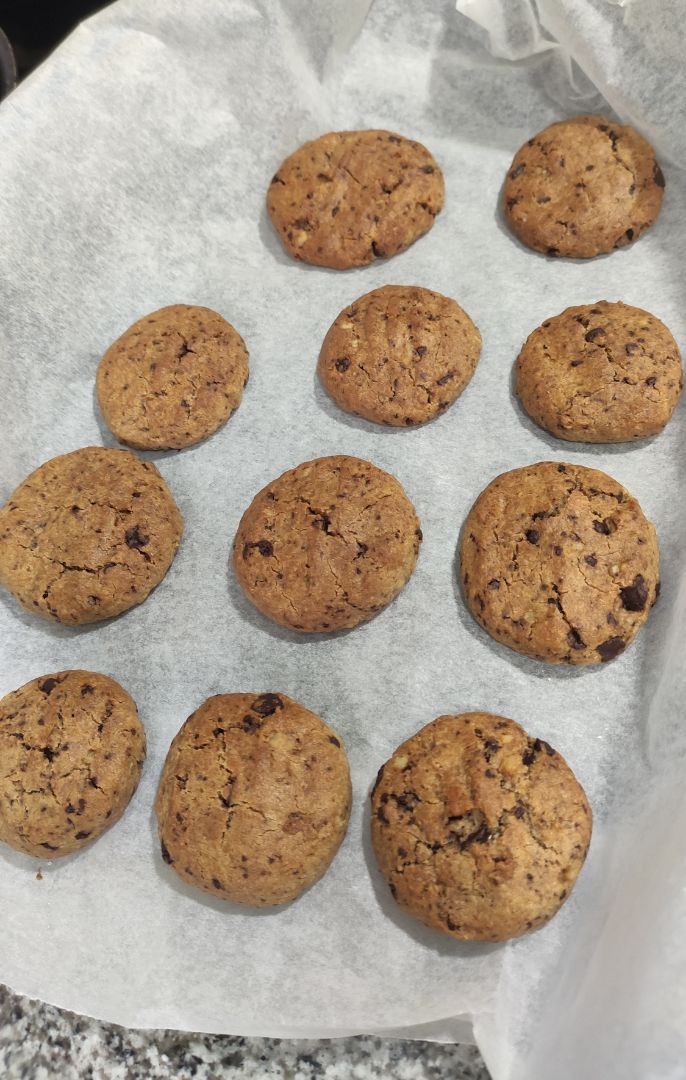 Galletas de avena con chocolate y nueces Galletas de avena con chocolate y nueces