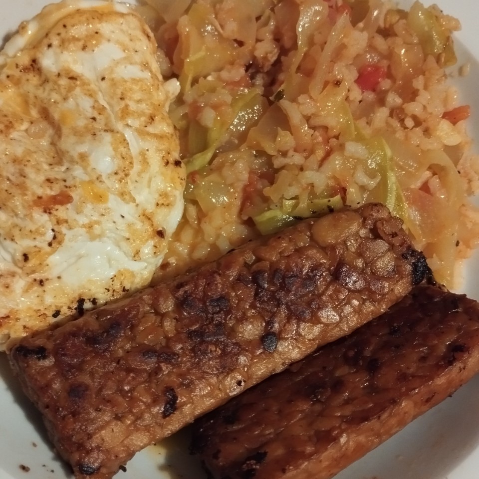 Arroz integral y salteado de verduras con Tempeh Paso 4