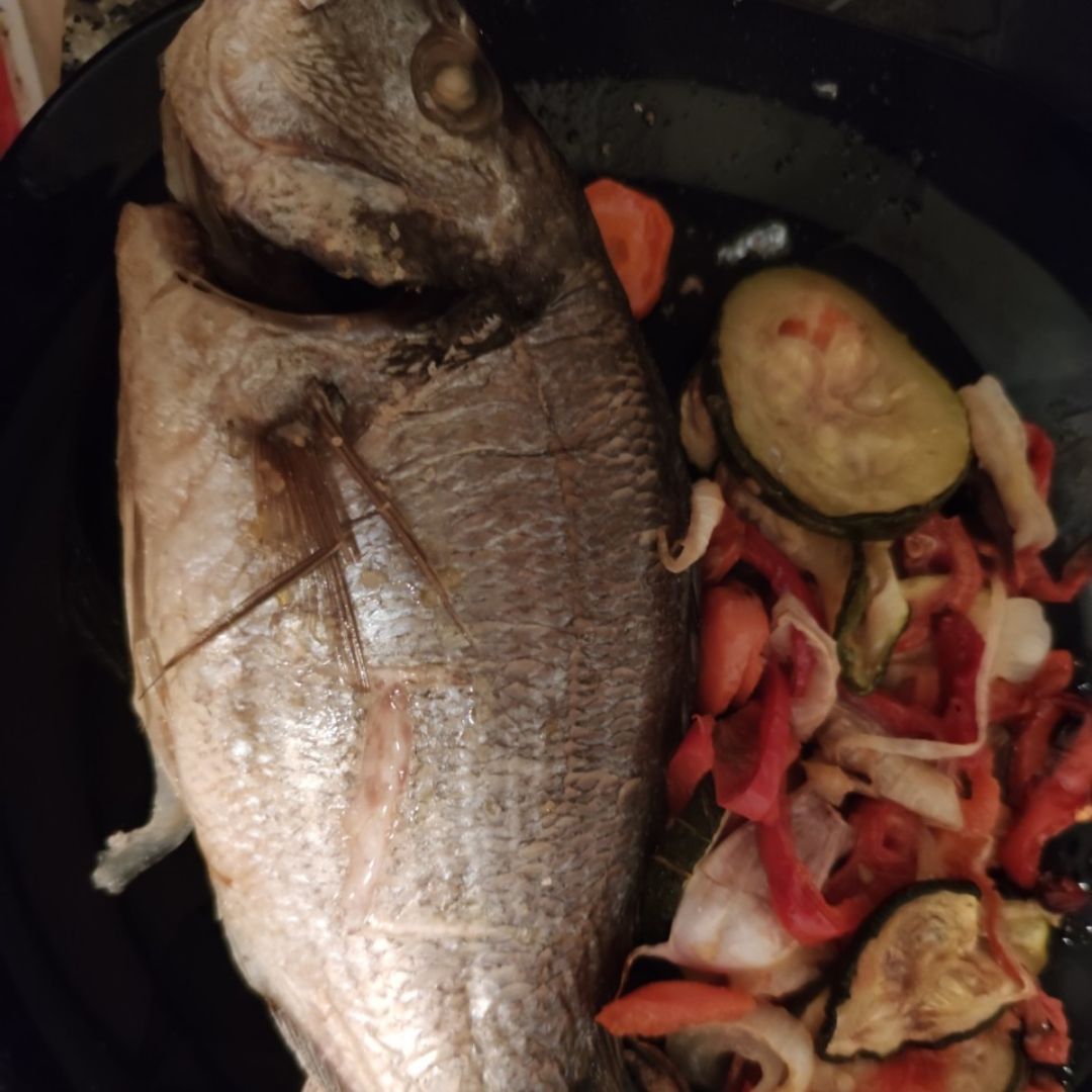 Dorada con verdura Dorada con verdura