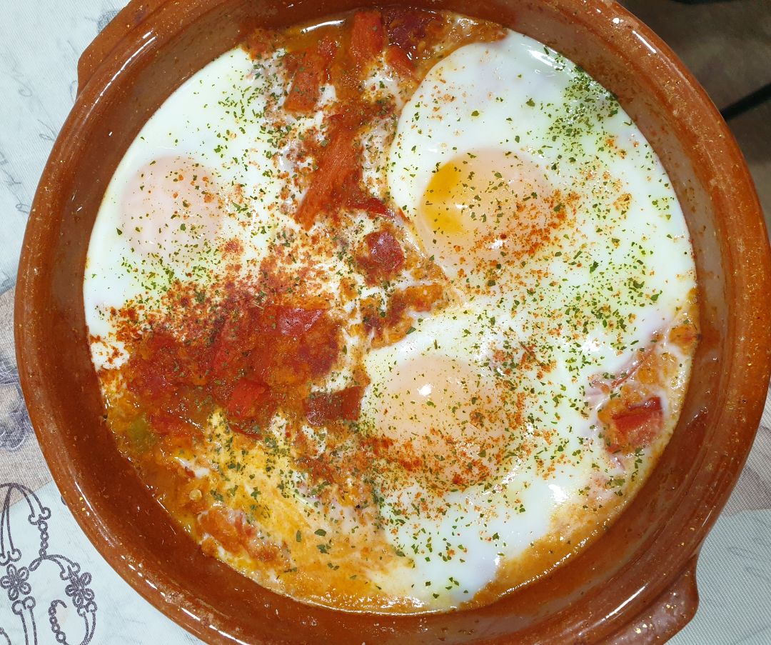 Huevos con verdura al horno 🥘 Huevos con verdura al horno 🥘