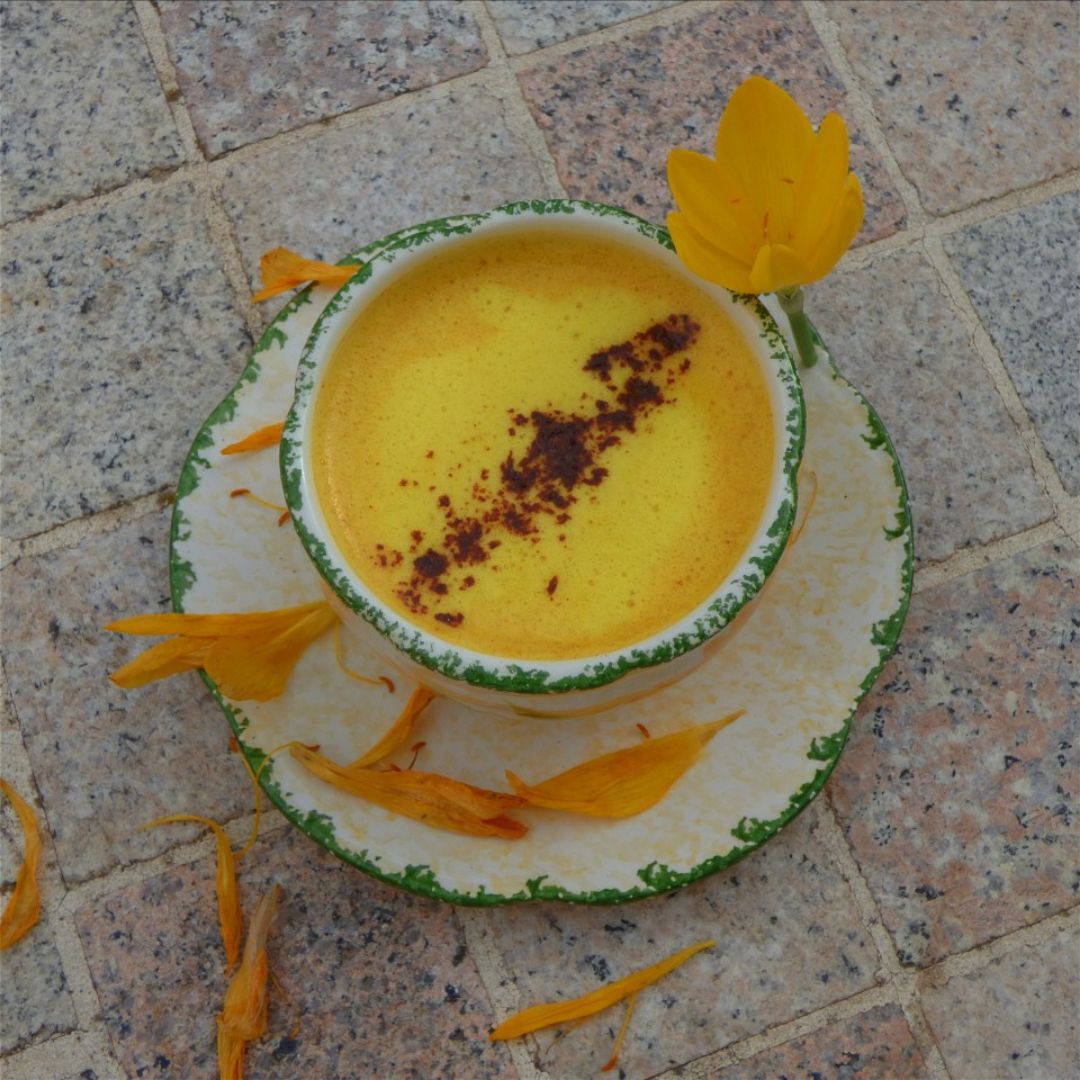 🌟Cúrcuma latte🌟⛩️Golden Milk Paso 3