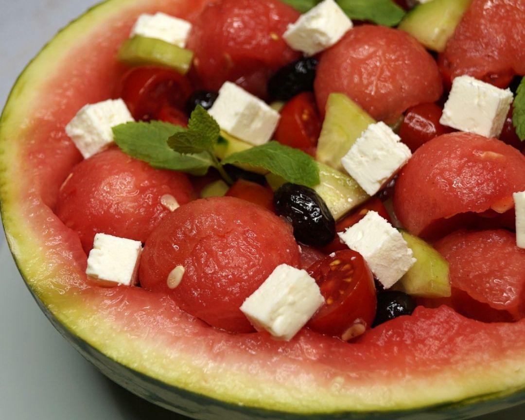 ENSALADA DE SANDÍA  Paso 1