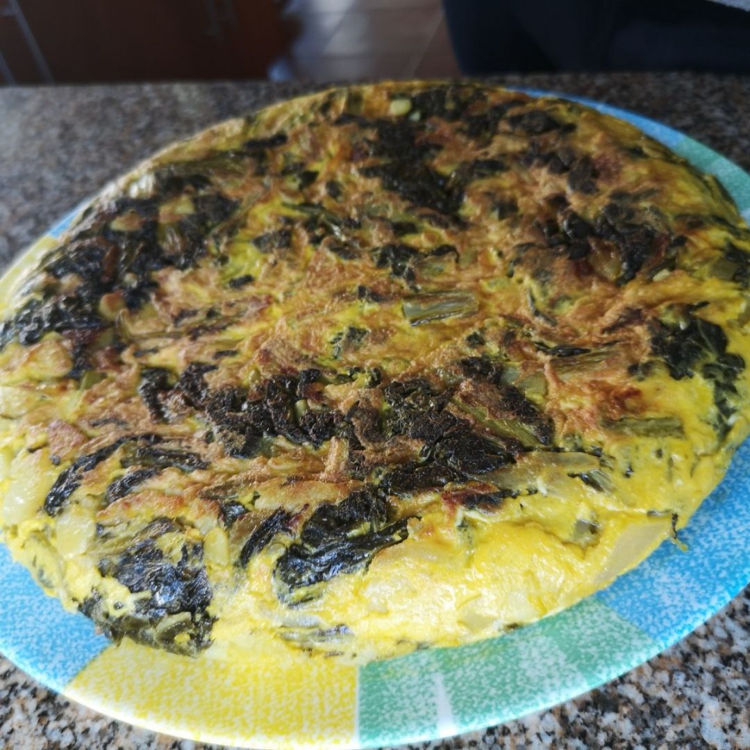 TORTILLA DE BERZA Paso 4 TORTILLA DE BERZA Paso 4
