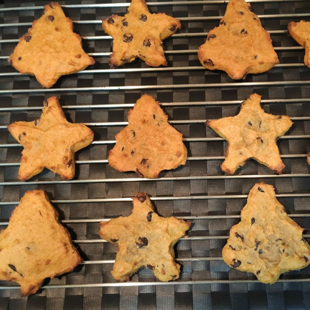 Galletas de Calabaza y Nibs de chocolate negro Galletas de Calabaza y Nibs de chocolate negro