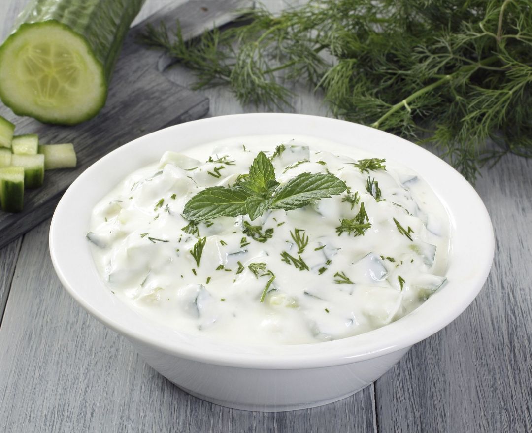 Receta Tzatziki sin sal 