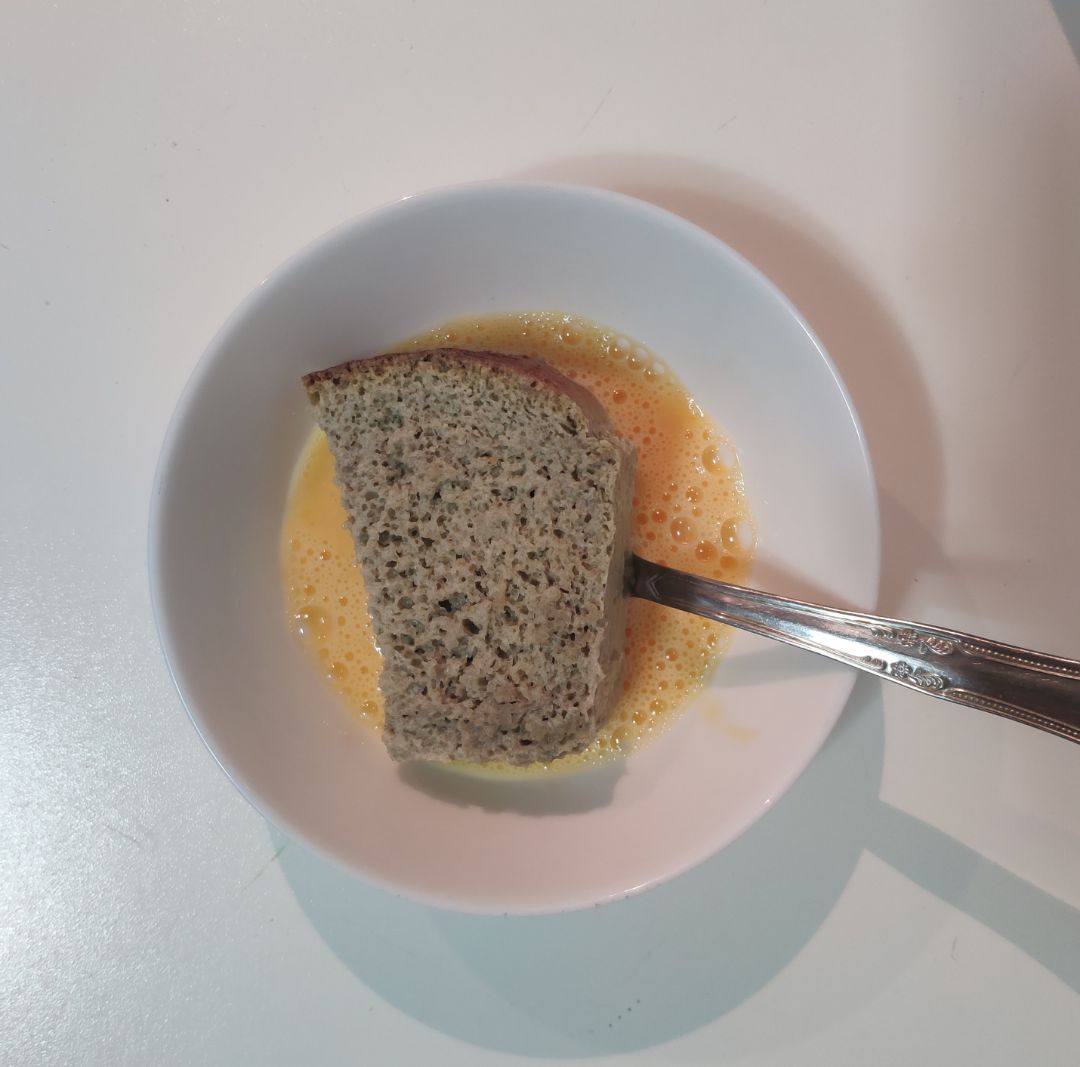 Torrijas de té matcha Paso 2