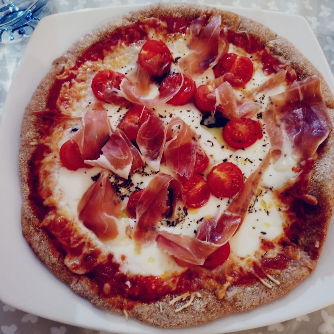 Pizza de espelta integral 