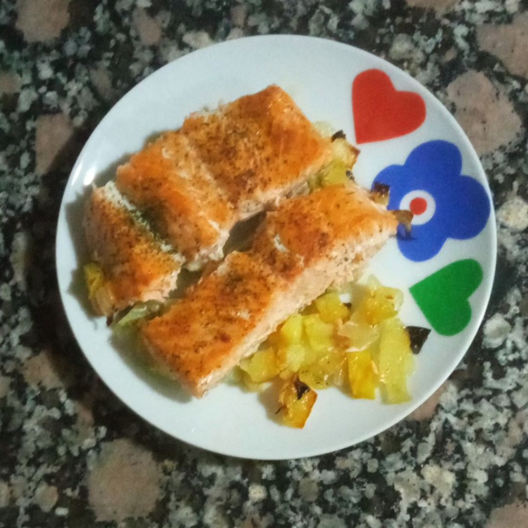 Salmón al horno Salmón al horno