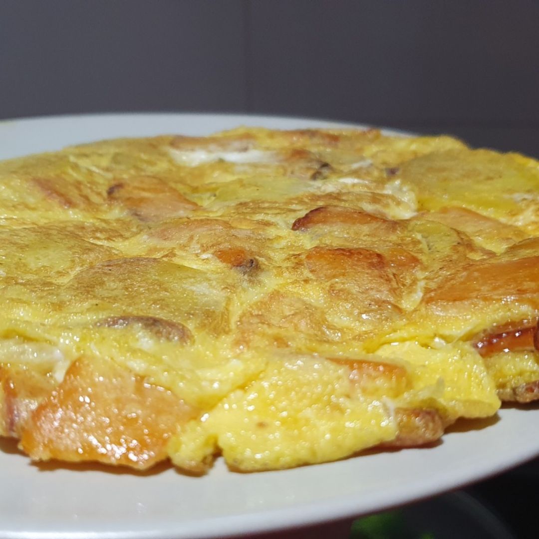 Tortilla de calabaza y patata Tortilla de calabaza y patata