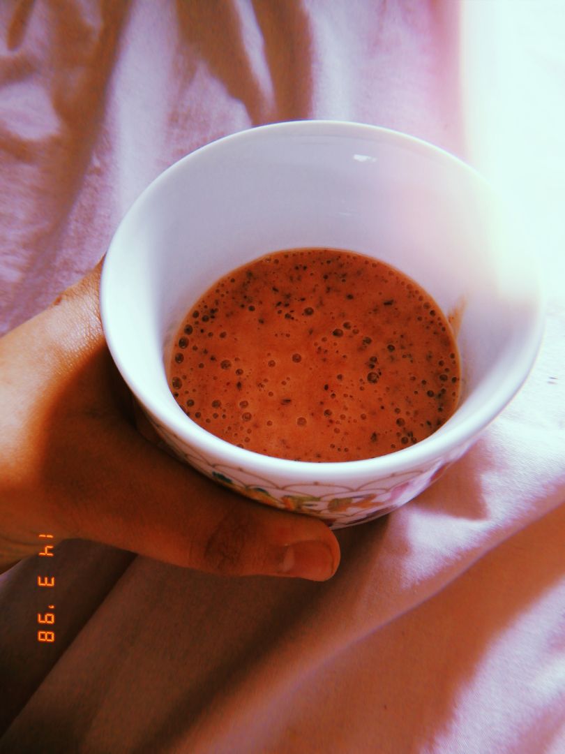 Batido de plátano y arándanos 