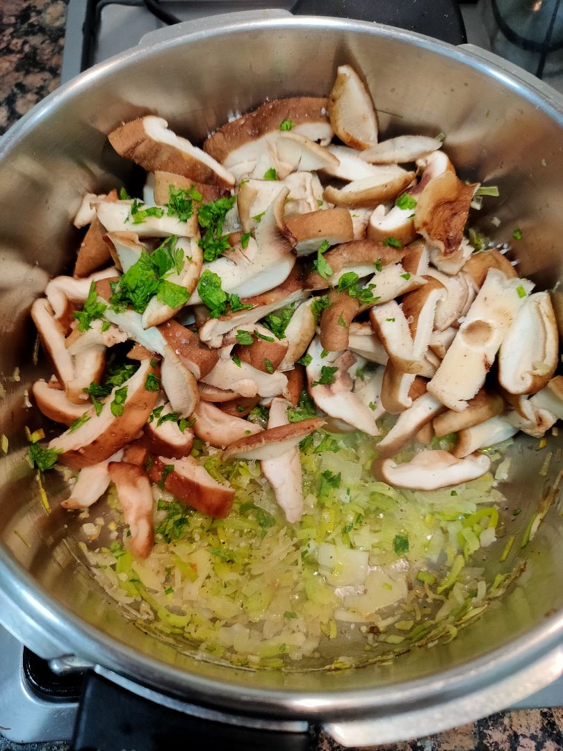 Risotto de shitake Paso 2 Risotto de shitake Paso 2