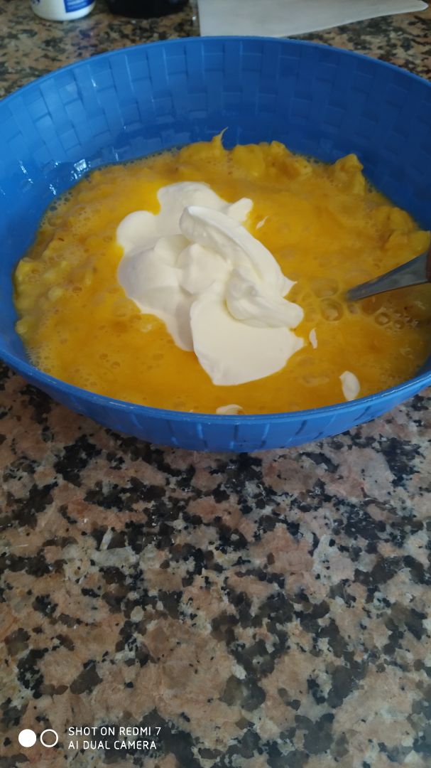 Bizcocho boniato y nueces Paso 1 Bizcocho boniato y nueces Paso 1