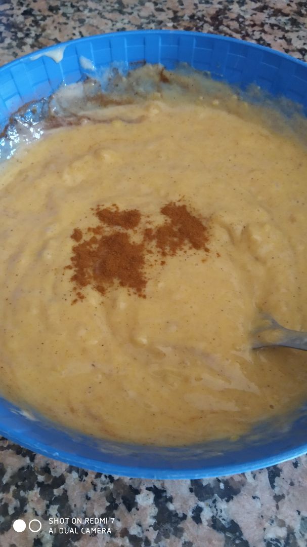 Bizcocho boniato y nueces Paso 2 Bizcocho boniato y nueces Paso 2