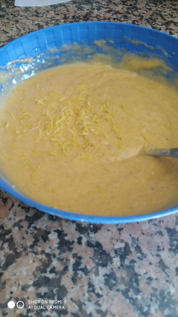 Bizcocho boniato y nueces Paso 4 Bizcocho boniato y nueces Paso 4