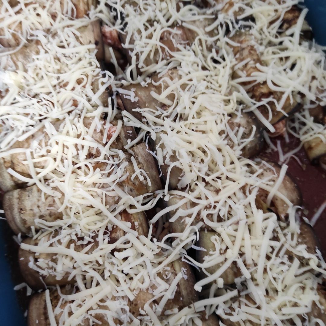 Canelones de berenjena y pollo Canelones de berenjena y pollo