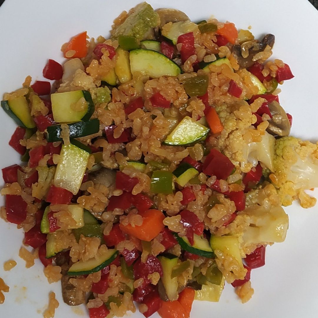Arroz con verdura Arroz con verdura