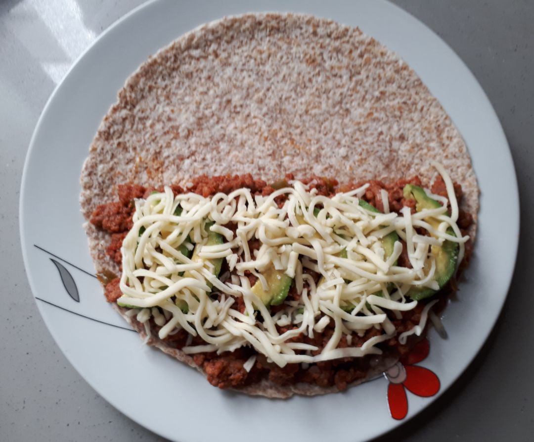 Quesadillas con picada de vacuno Paso 5 Quesadillas con picada de vacuno Paso 5