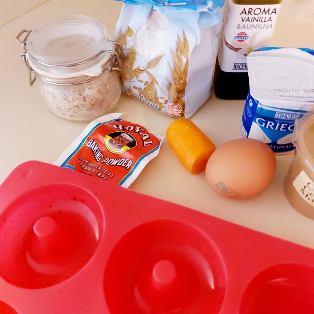 Donuts carrots cake al micro en 1 minuto y medio Paso 0 Donuts carrots cake al micro en 1 minuto y medio Paso 0