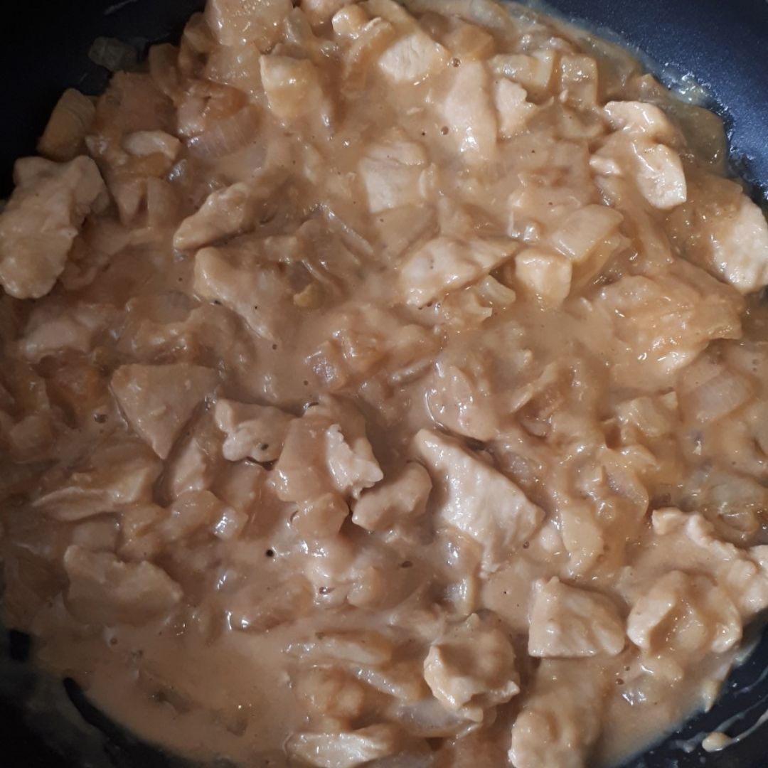 Pechuga de pollo a la salsa de cachuete Paso 2