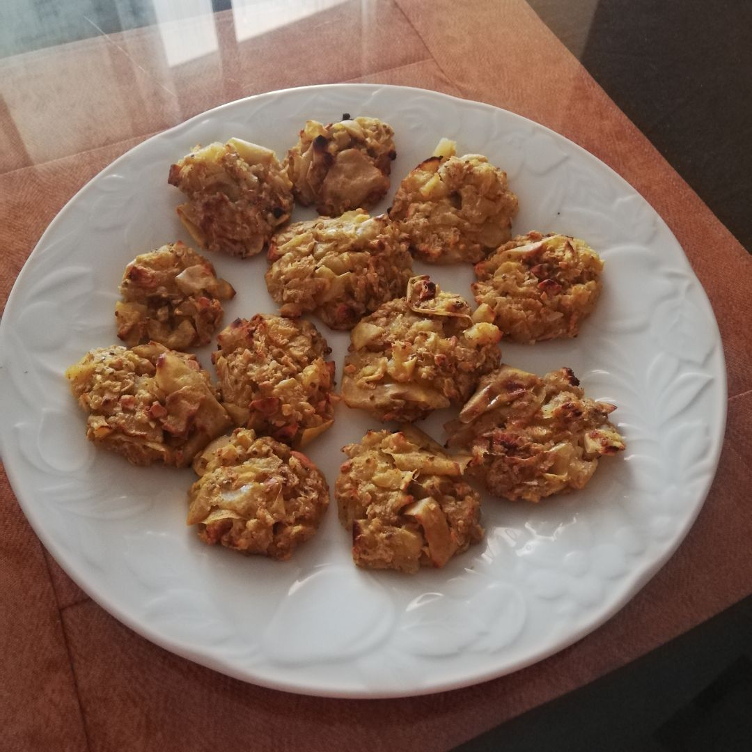 Galletas de manzana con chía y almendras