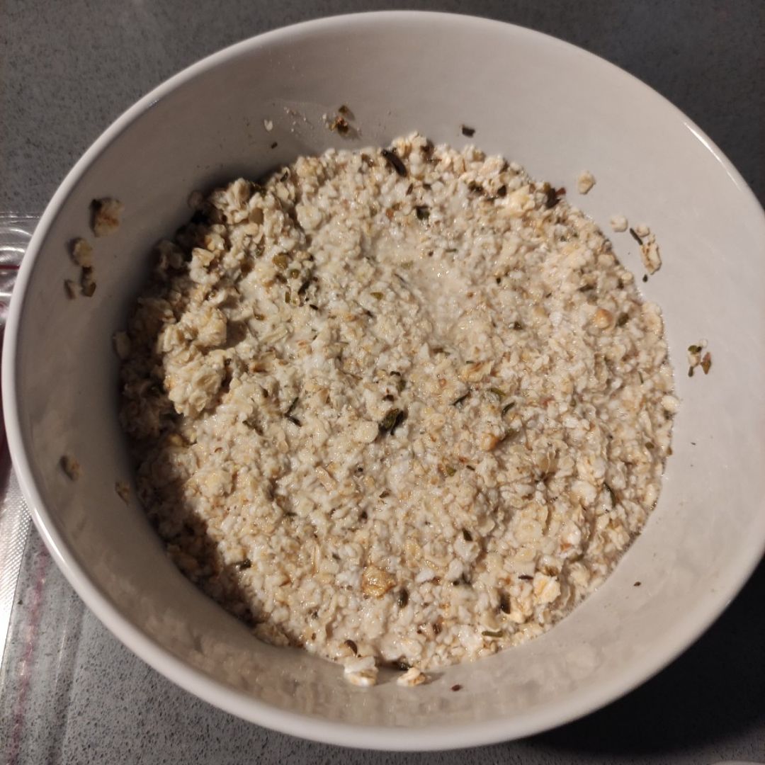 Pizza a la sartén rápida con base de avena Paso 0 Pizza a la sartén rápida con base de avena Paso 0