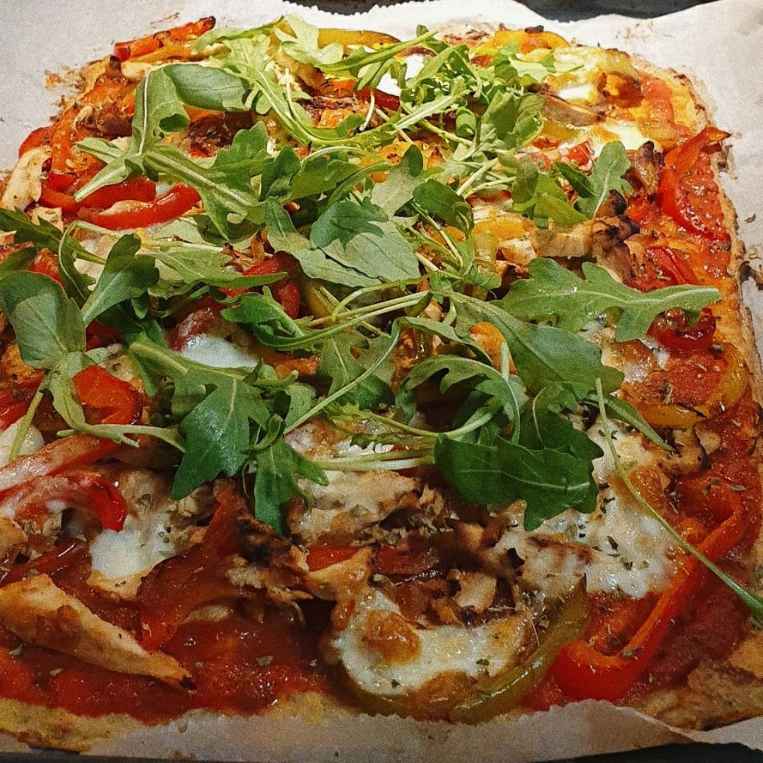 🍕 Pizza - base de coliflor y avena 🍕 🍕 Pizza - base de coliflor y avena 🍕
