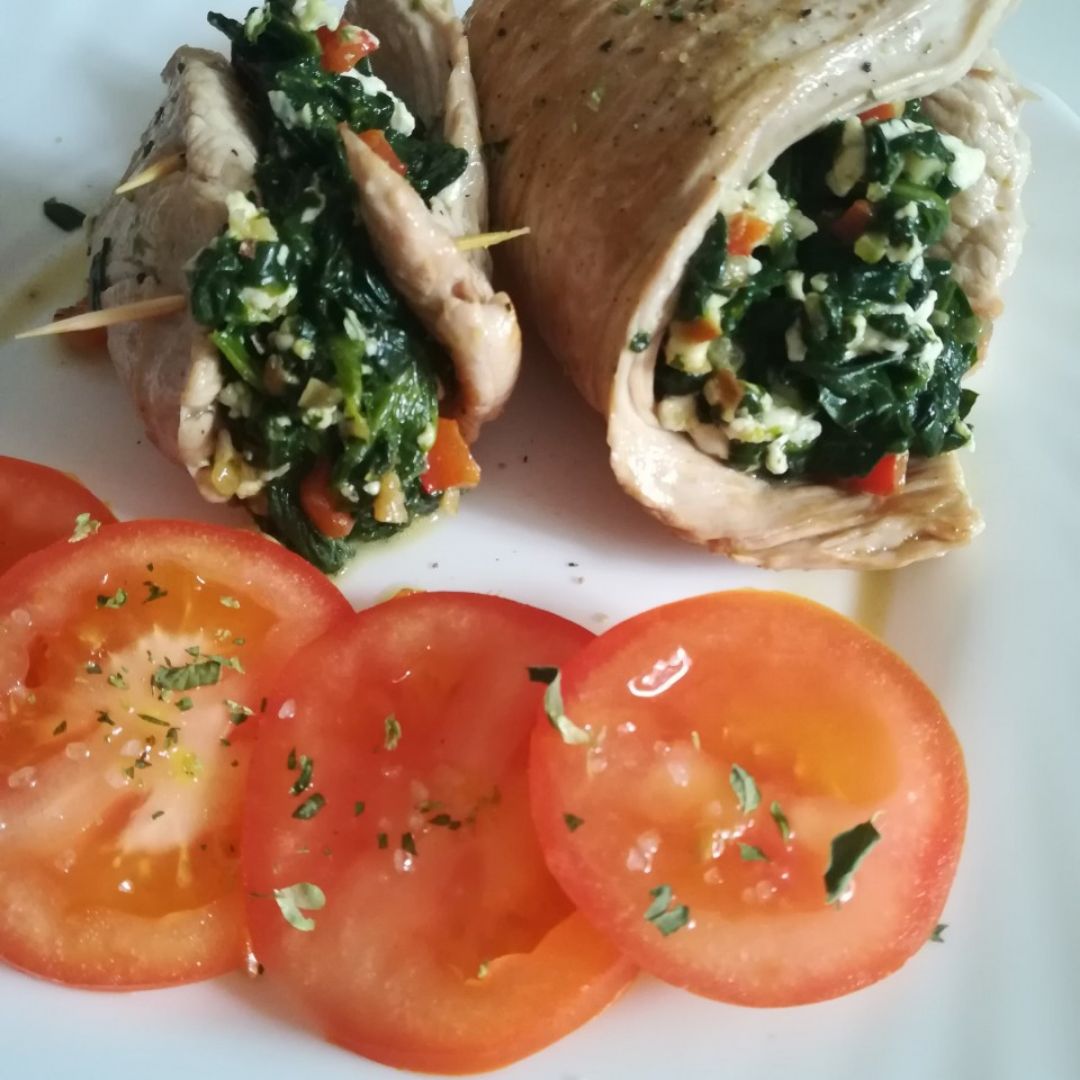 💥 Rollitos de espinacas con queso fresco 💥 Paso 4 💥 Rollitos de espinacas con queso fresco 💥 Paso 4