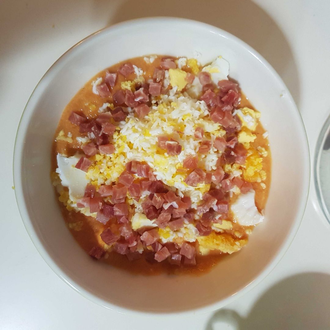 Salmorejo de mi yaya 🤤👵🏻😍 Paso 6 Salmorejo de mi yaya 🤤👵🏻😍 Paso 6