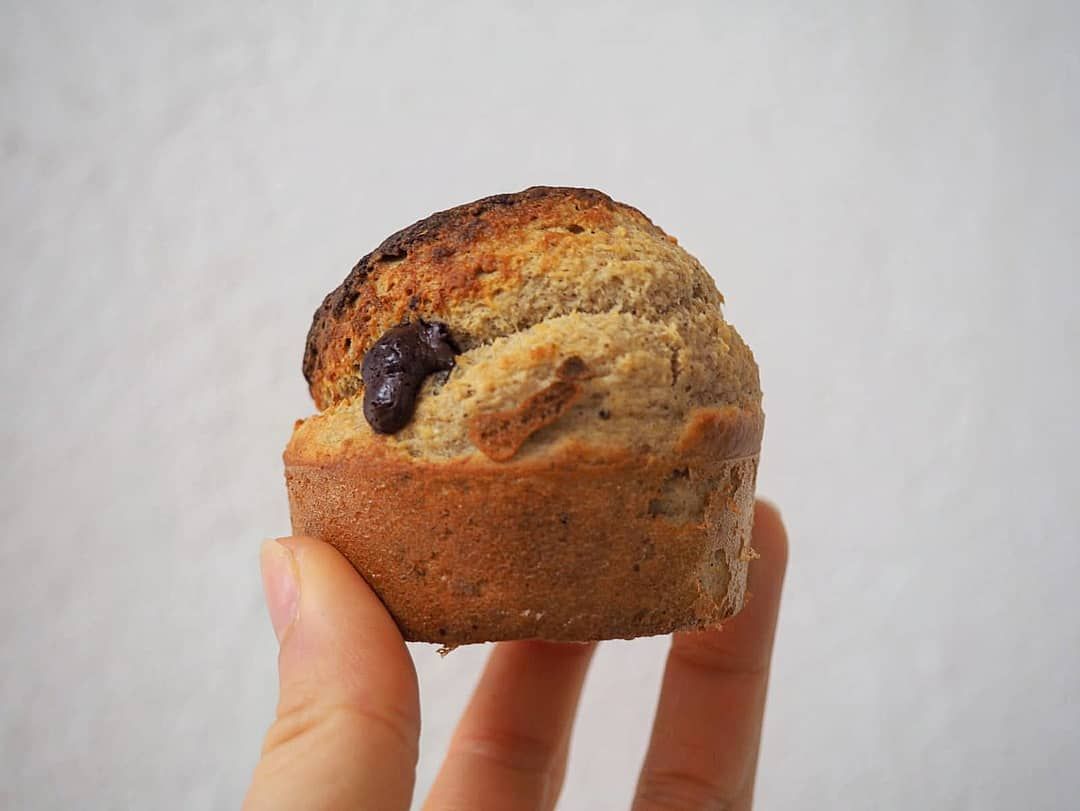 MUFFINS DE PLÁTANO Y CHOCOLATE