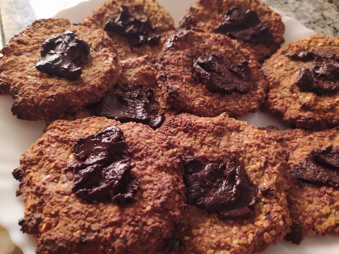 Galletas de plátano y avena