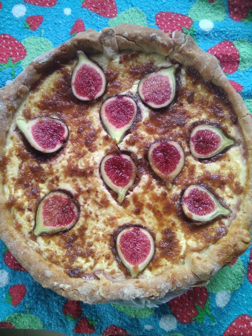 Tarta de higos y queso sin gluten
