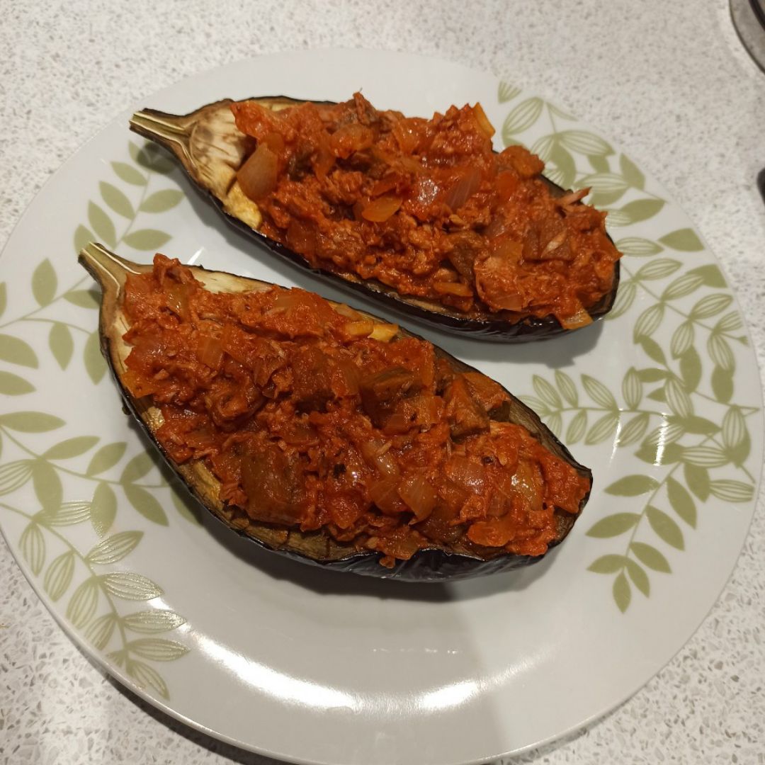 Berenjenas rellenas de atún Berenjenas rellenas de atún