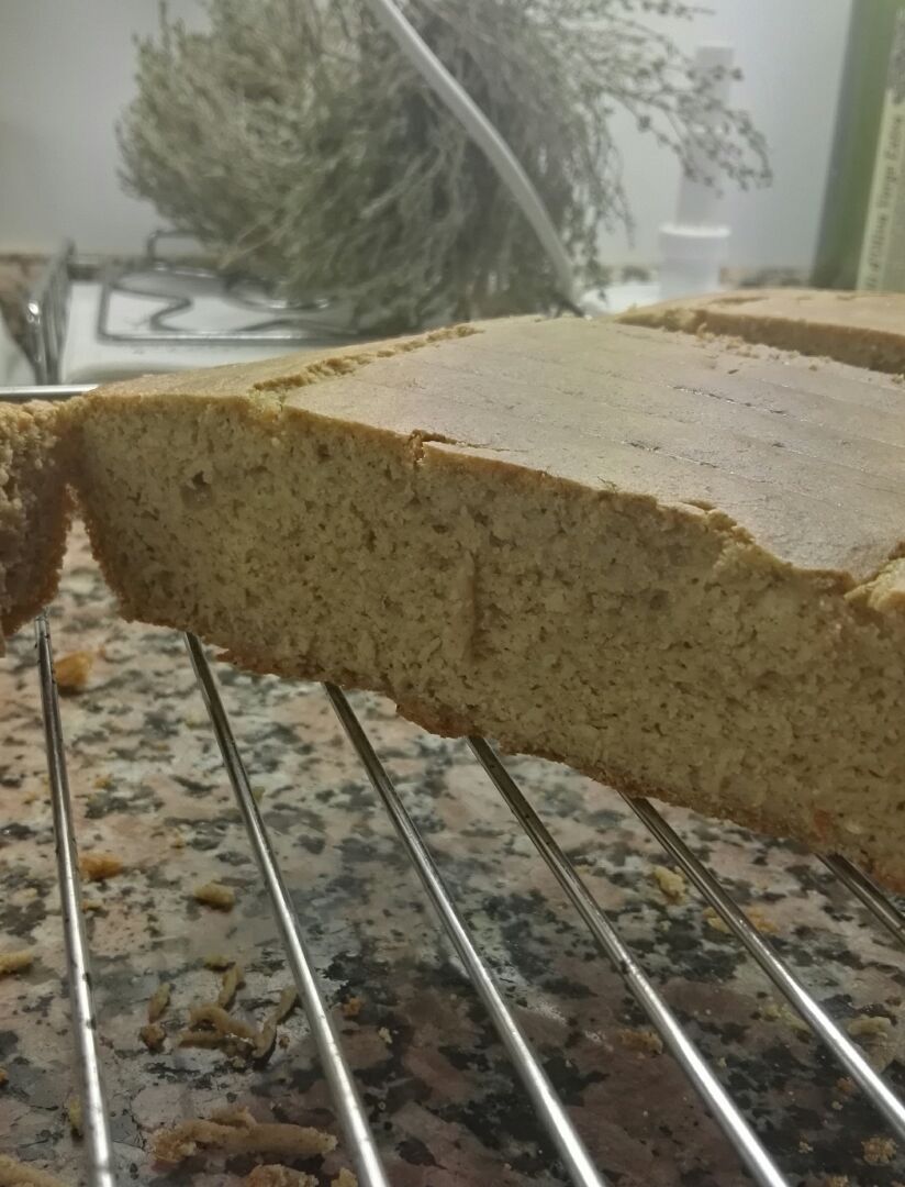 Coca de avena y almendra sabor naranja Coca de avena y almendra sabor naranja