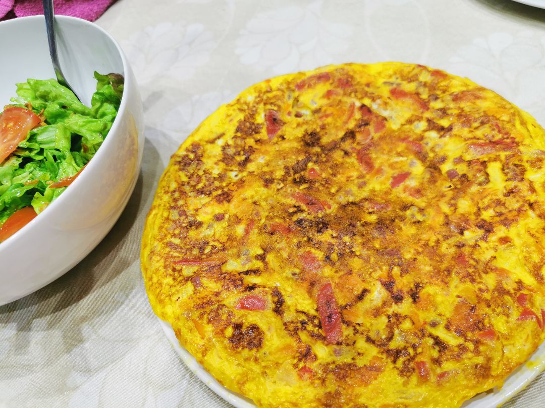 Tortilla de verduritas sin patata Tortilla de verduritas sin patata