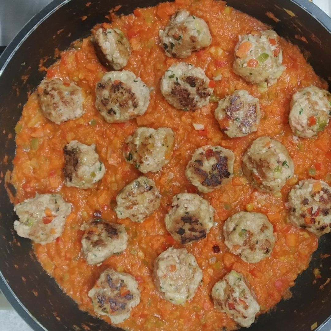 Albóndigas con verduras 🤩 Paso 6 Albóndigas con verduras 🤩 Paso 6