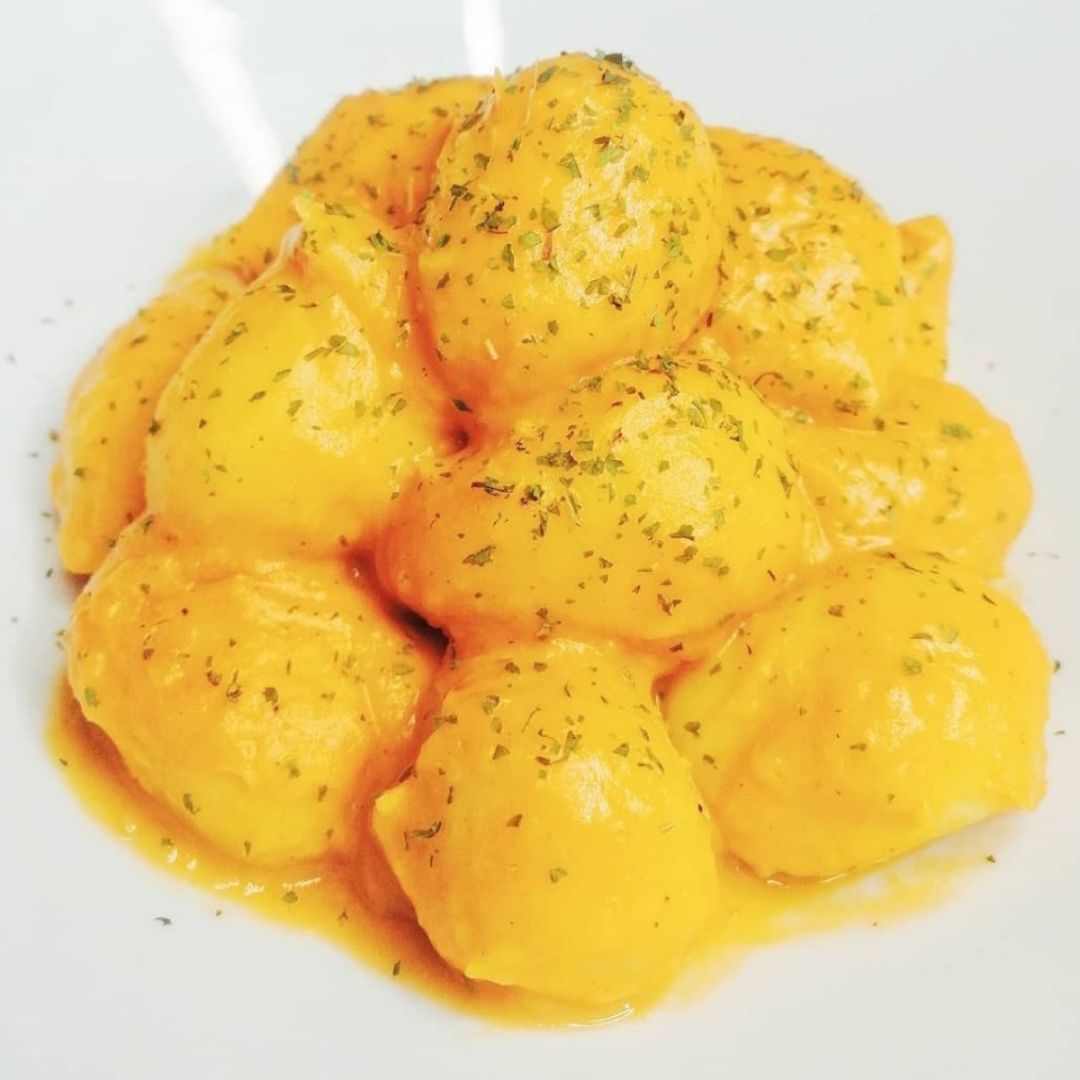 ÑOQUIS A LA CREMA DE BATATA🍠